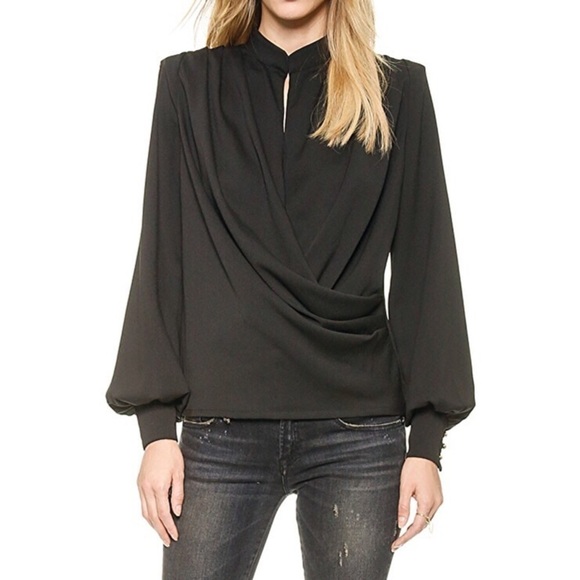 Mlm Label Shoulder Blouse - Picture 1 of 7